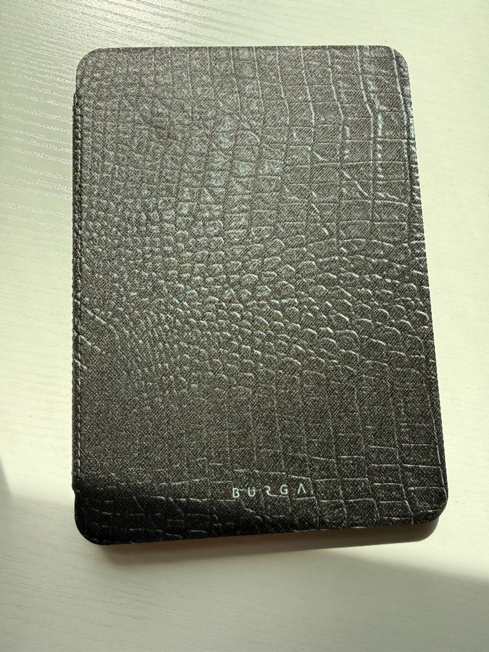 BURGA Kindle Case Black Vegan Leather Auto Sleep/Wake Cover NWT